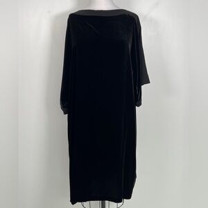 NWT! Eileen Fisher Black Velvet Dress Size 2X